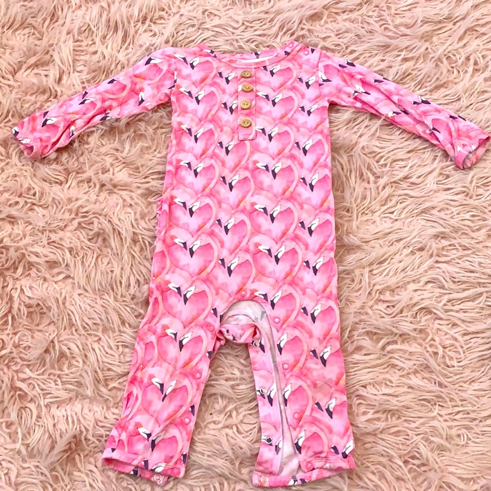 Little Bum Bums Flamingo Onesie (Pink for October)